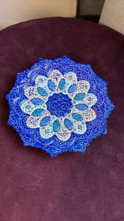 Decorative plate - hand-painted from Iran