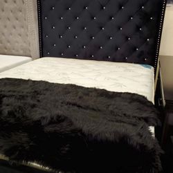 Black King Size 6ft Tall Bed Frame- Mattress Not Included