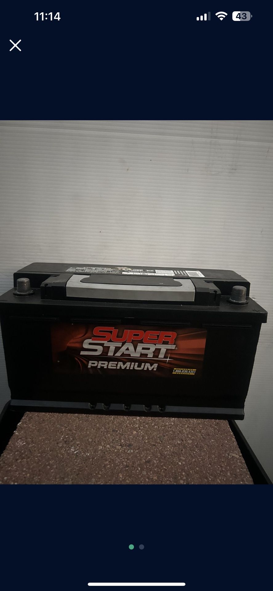 Car Battery Size H8 $75 With Your Old Battery