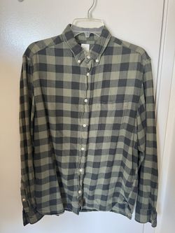 Men’s H&M Green Flannel Size Medium