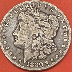 1880-CC UNITED STATES MORGAN SILVER DOLLAR