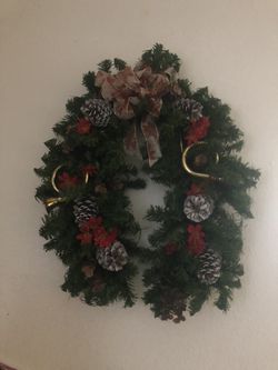 Christmas wreath decors with box