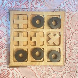 TIC TAC TOE WOODEN GAME CARDINAL OAKMONT COLLECTION EXCELLENT COMPLETE