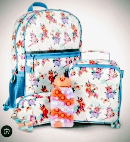 NEW 4 PCE BACKPACK π SET. CAT, π¦. w With Extras. See Photos. CASH PICKUP ONLY