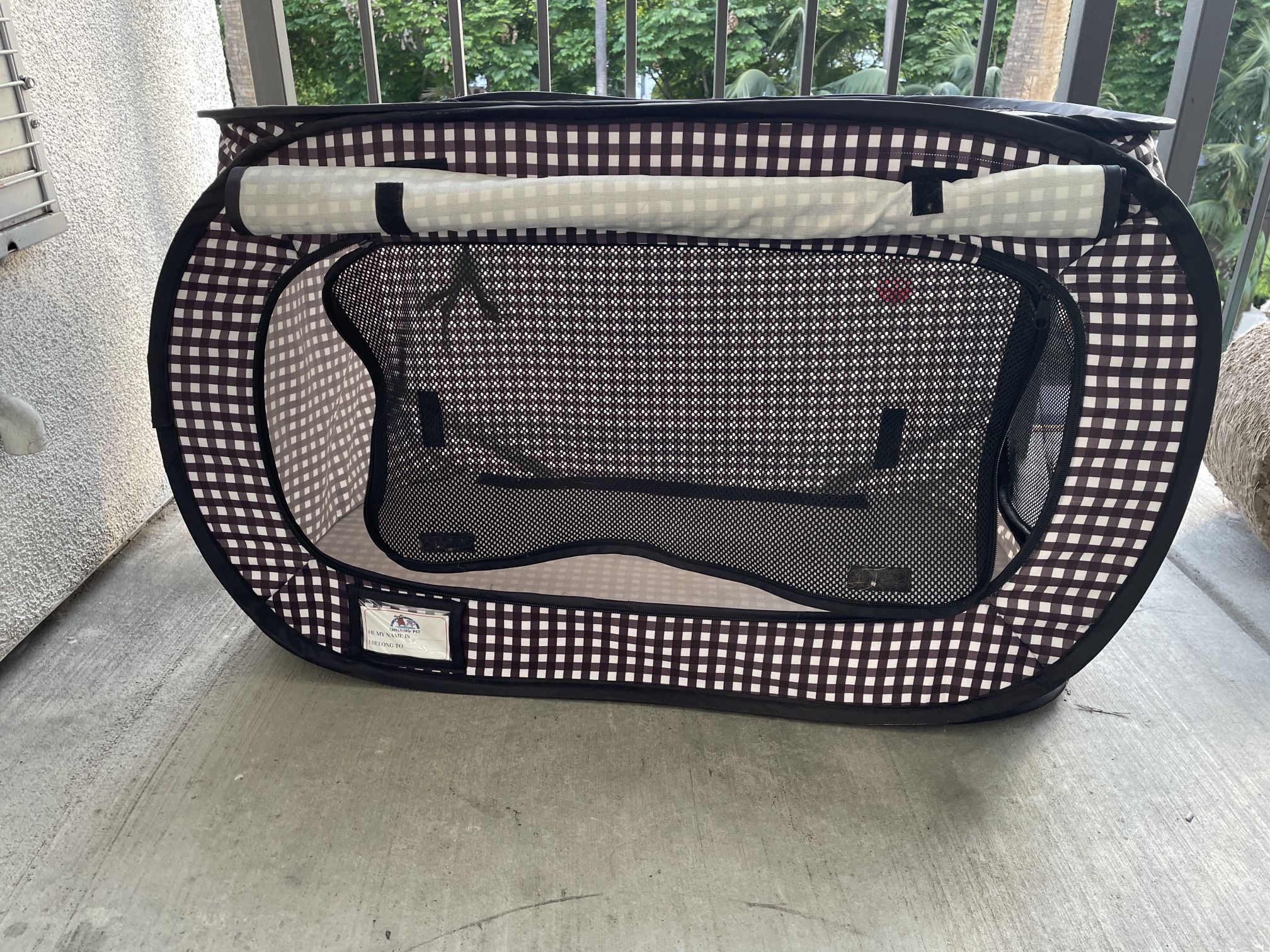 Extra Large Cat Carrier And Pitch-able Tent With Hung Toys, Detachable Portable Litter Box And Water Bowl, For Your Pets To Join You On Your Picnics! 