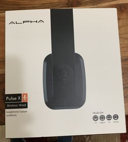 New Alpha Pluse X. Wireless/Wire Headphones.