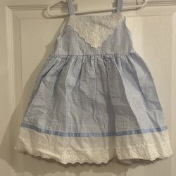 Blue And White Dress  24 Months 