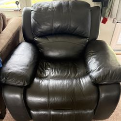 Black Leather Recliner
