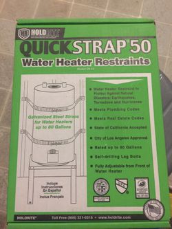 Water heater restraint, new never been used, open box