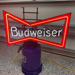 Vintage Budweiser Chevron Neon Sign