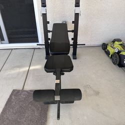 2in1 Bench Press + Leg Machine (No Weight bar Or Weight Plates)
