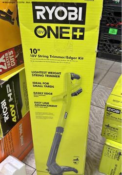 Ryobi 18v cordless string trimmer kit