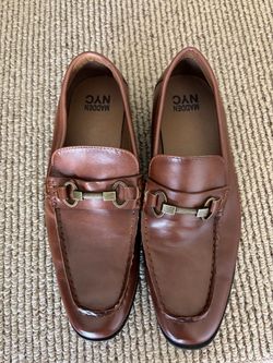 Madden NYC Brown Leather Loafers