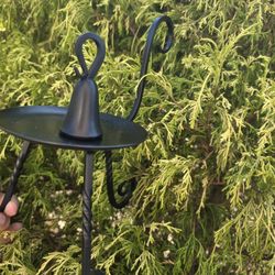 Metal Pillar Candle Holder with Snuffer