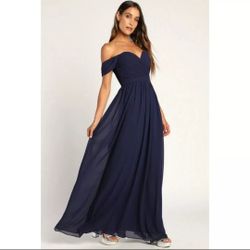 chinese dress ladies Lulus Bella Tiered Maxi Dress Navy main image 0