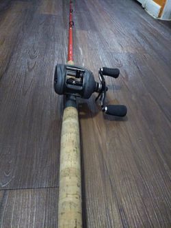 Okuma Ricky Red rod and Okuma Komodo SS Reel