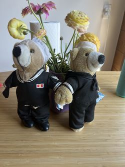 Vintage 1994 JJ Wind Patriot Bear Plush Navy Sailor Uniform Teddy  