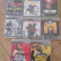 Playstation 3 and XBox 360 games - Killzone,  Crysis, Metro, Red Dead