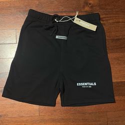 Essential Shorts Black and Light Oatmeal