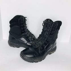 Magnum Stealth Force II Lace Up / Zip Black Tactical Duty Boots Mens 9.5 Wide