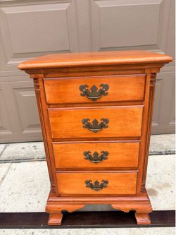 Vintage Solid Wood Nightstand
