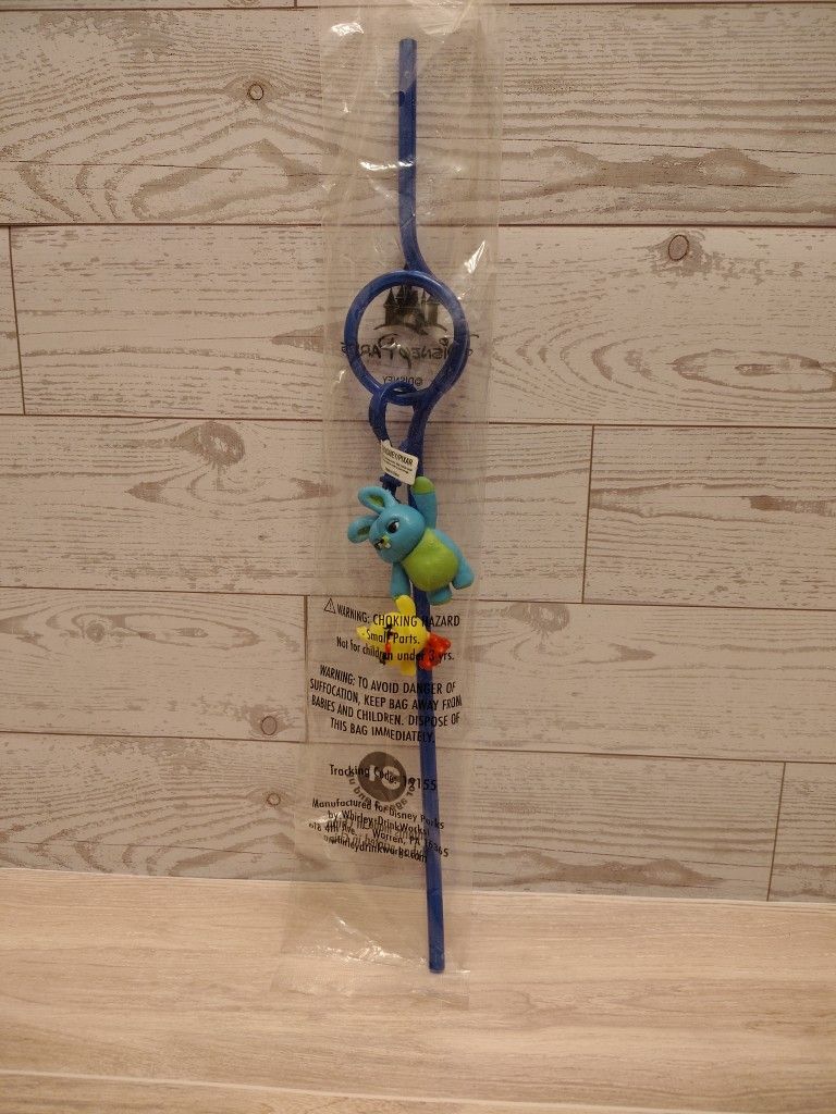 Disneyland Pixar Toy Story ( Duckie & Bunny) Collectable Straw