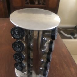 Used Tower Spice Rack That Spins With Most Spices 