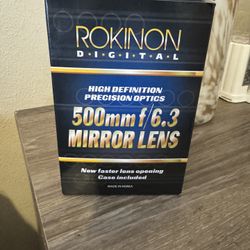 Rokinon 500mm F 6.3 Mirror Len