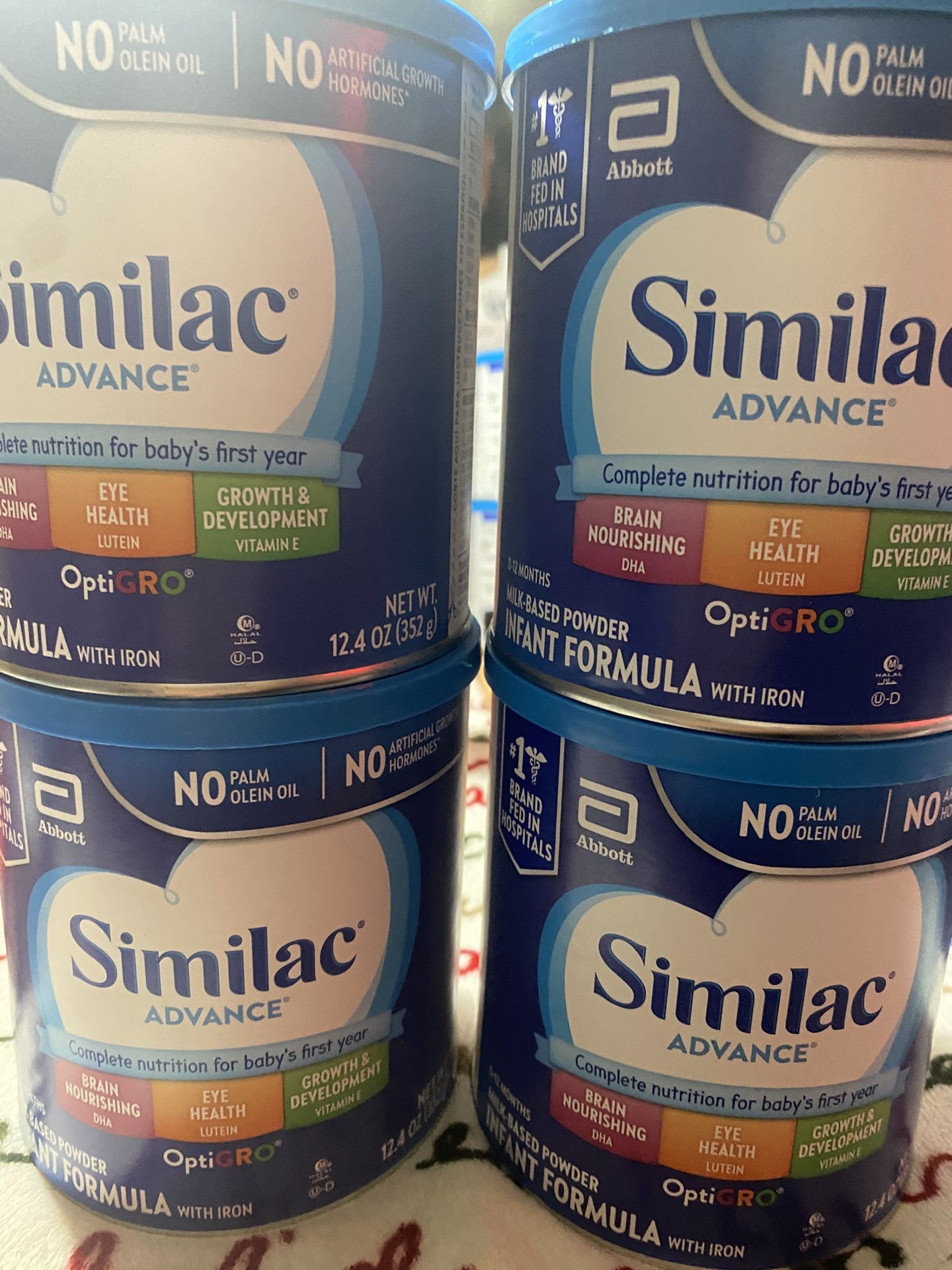 Blue Similac Milk.