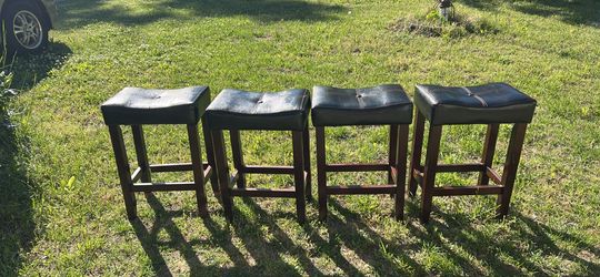 Leather barstools all 4 for $120