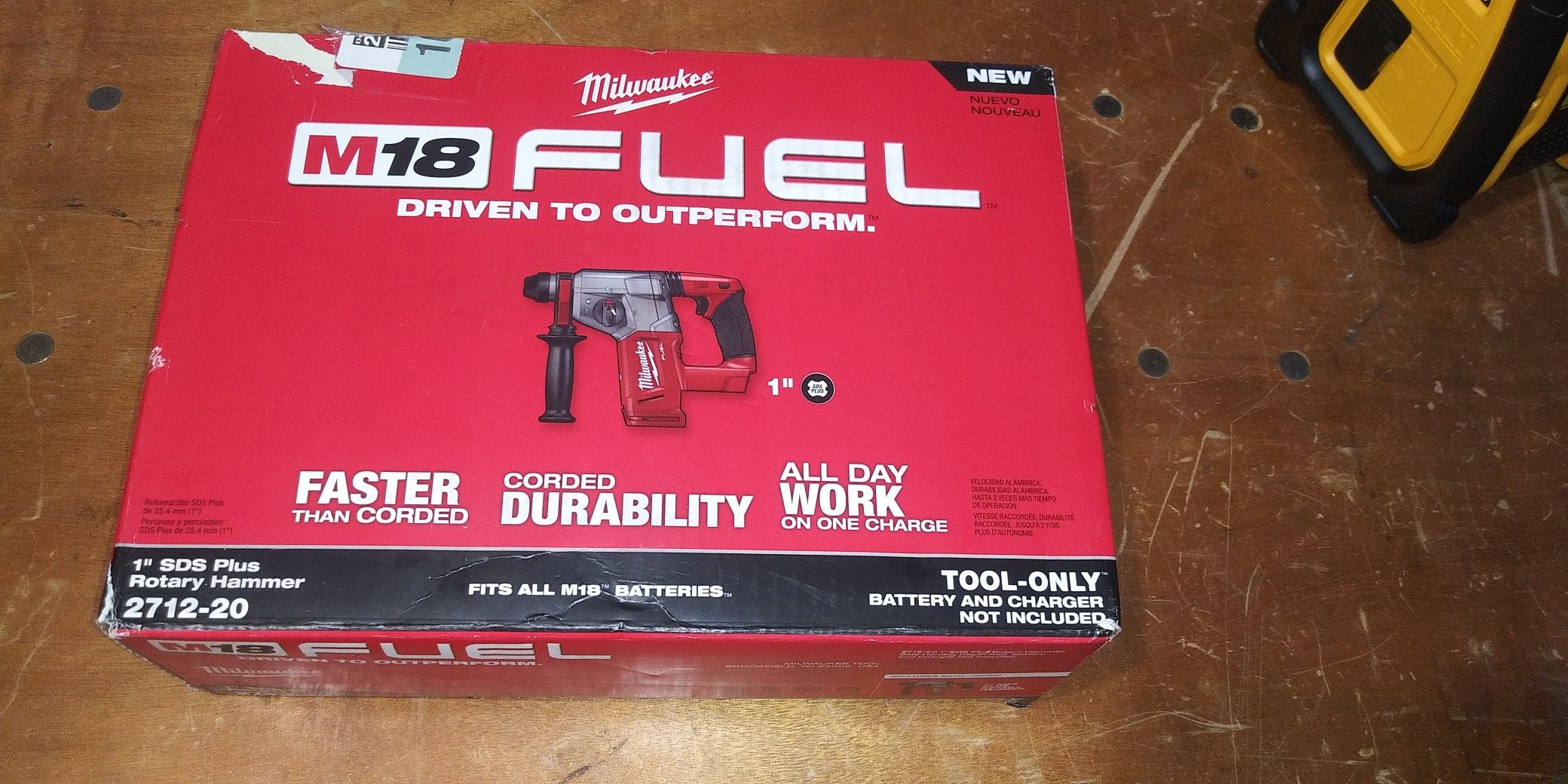 Milwaukee M18 FUEL 18-Volt Lithium-Ion Brushless Cordless 1 in. SDS-Plus Rotary Hammer (Tool-Only)