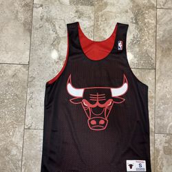 Mitchell & Ness Men's M Red/Black Tank Top REVERSIBLE Jersey Chicago Bulls Size Small 