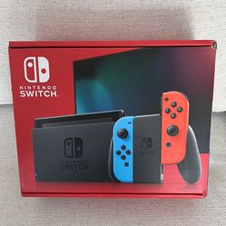 Nintendo Switch System / Console - Brand New - Red / Blue Version - Includes Everything With Game   —-