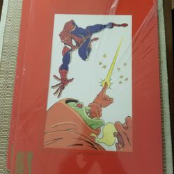 Amazing Spiderman Animation Cel, 2 In Action Poses Of Spidey.