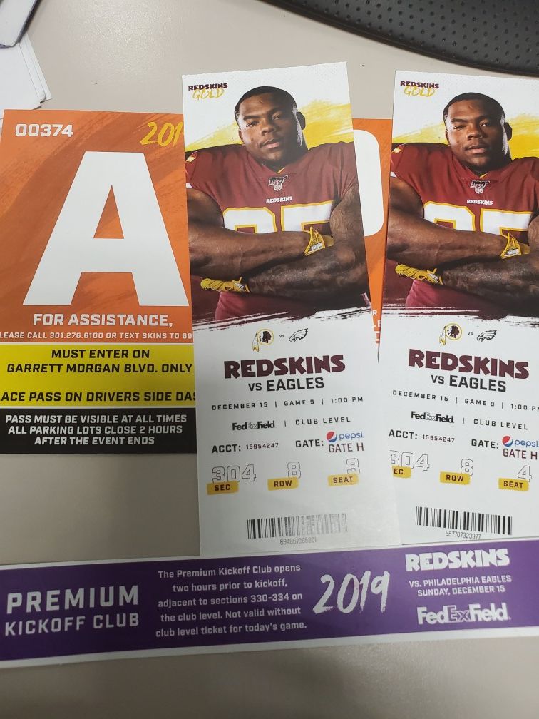 Redskins tickets