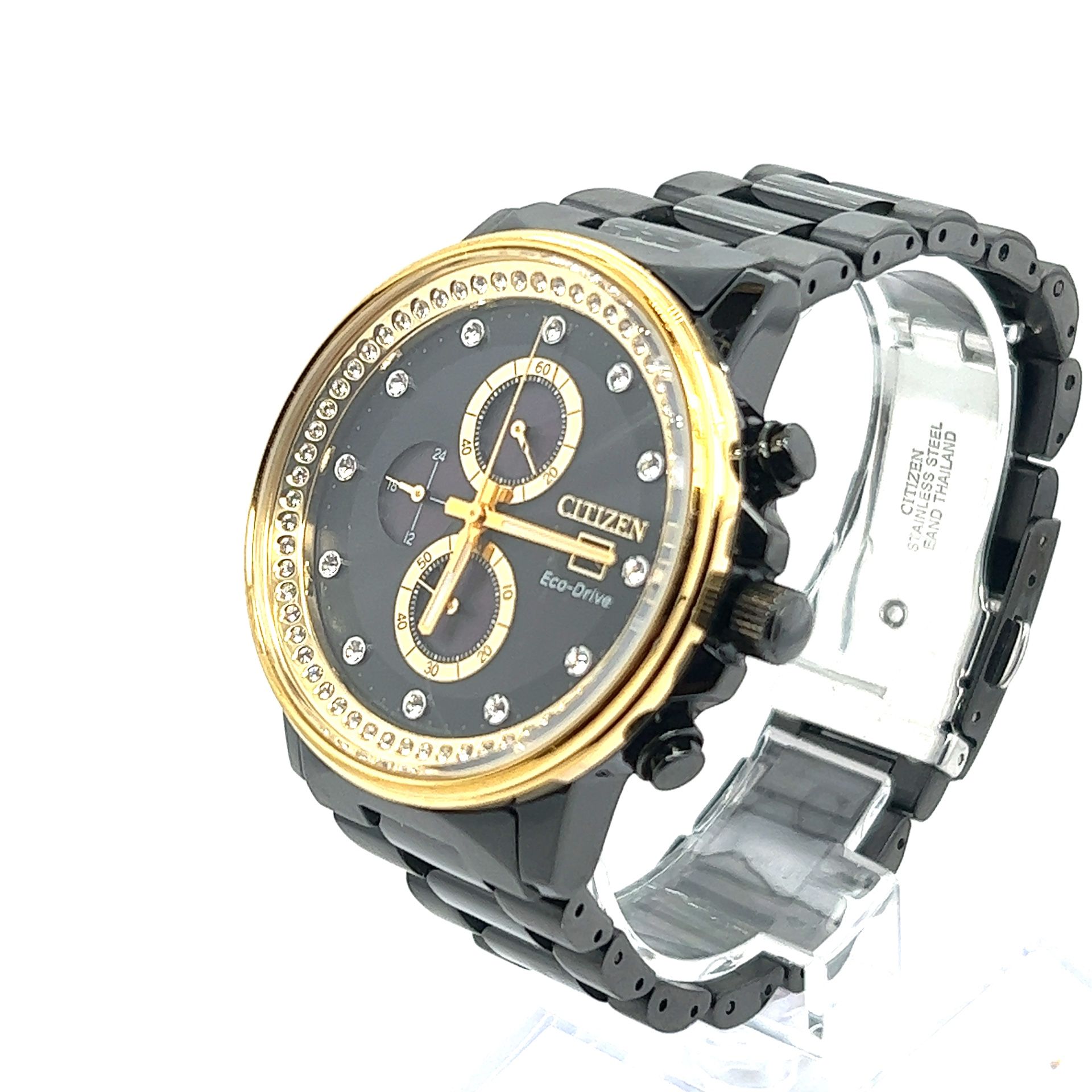 Citizen Eco Drive Black/gold Color Watch 145.50grams 154380 1