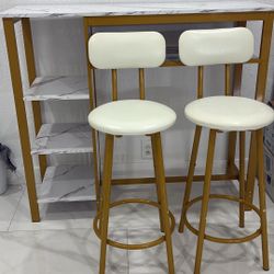 3-piece bar table and chair set