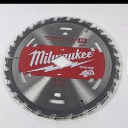 Milwaukee 48-41-0713 Worm Drive Framing Wood Saw Blade, 24 Tooth, 7-1/4"