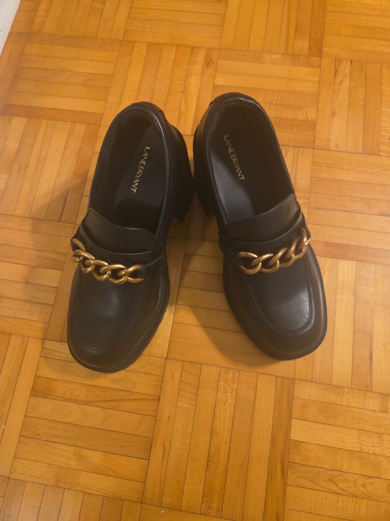 10W Lane Bryant Chunky Heeled Loafers