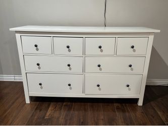 White 8 drawer dresser