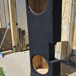 1 12" DUAL JL TW3 SUB BOX FITS 2019-2022 CHEVY/GMC CREW CAB OR 2019-2020 GMC/CHEVY EXT-CAB & CREW CAB 