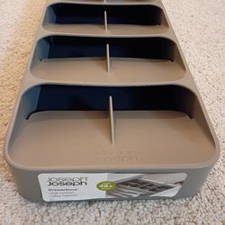 Joseph Joseph Gray Cutlery Organizer Tray Kitchen Drawer Large Bpa Free
