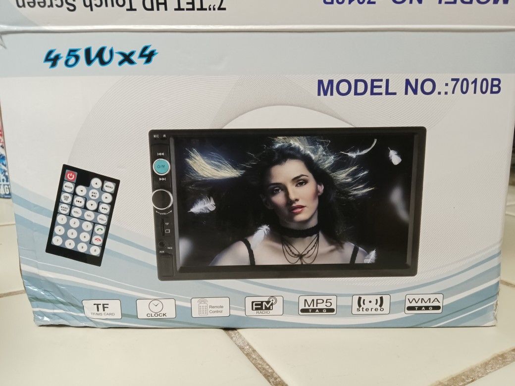 Car Mp5 Player 7"TFT HD Touch Screen Rearview Camera 45Wx4 7012B Anti-Shock 12V