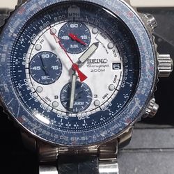Sekio Flightmaster Chronograph 200m White Panda Dial Model 7T62, -OEBI