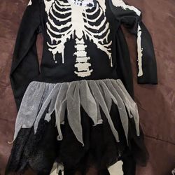 Girls Skeleton Costume
