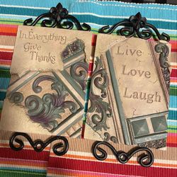 Vintage Home Interiors Wall Plaques 