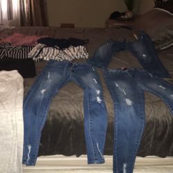 Woman’s Jeans And Shorts