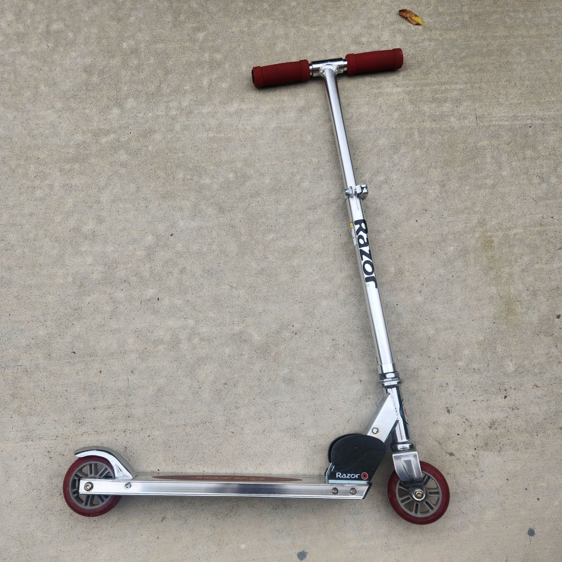 Razor Red and Silver Foldable Kid's Scooter