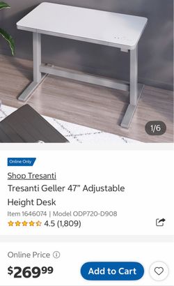 Tresanti adjustable height desk from Costco