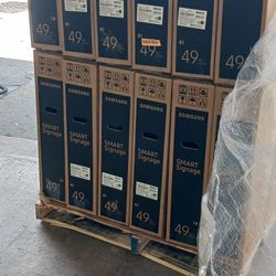✋️👍1 Pallet Samsung  16 Units Of 49" Digital Signage 4K WiFi Bluetooth 60Hz 16:9 500 cd/m2 HDMI DVI DP BT🎊😁